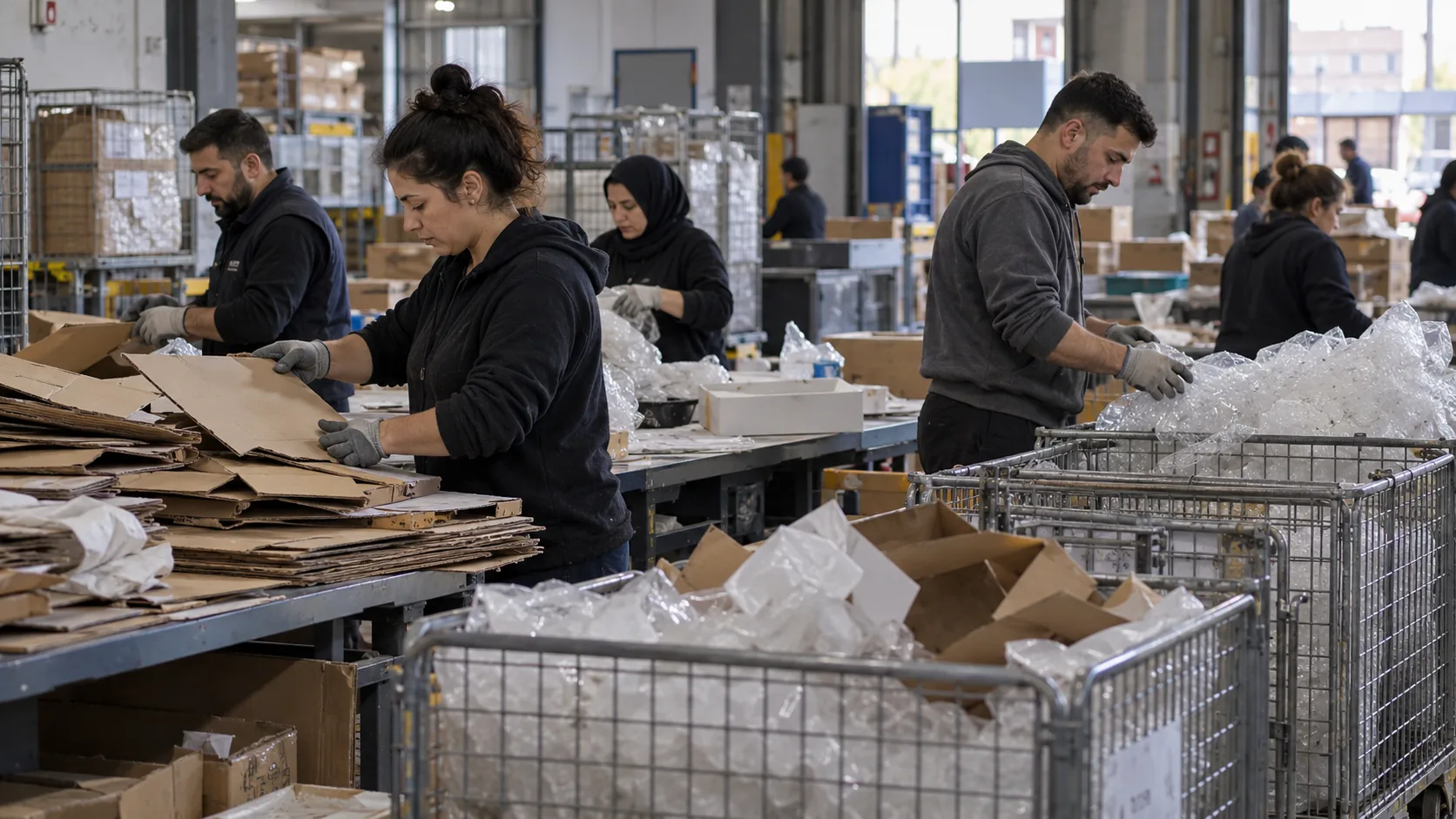 Ürün ve ambalaj atıklarının türlerine göre ayrılması
